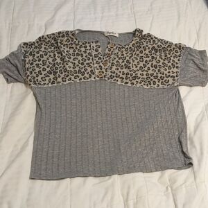 Haptics by Holly Harper mixed material top size Medium